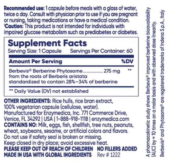 Phytosome berbérine | avec Berbevis® - 60 capsules