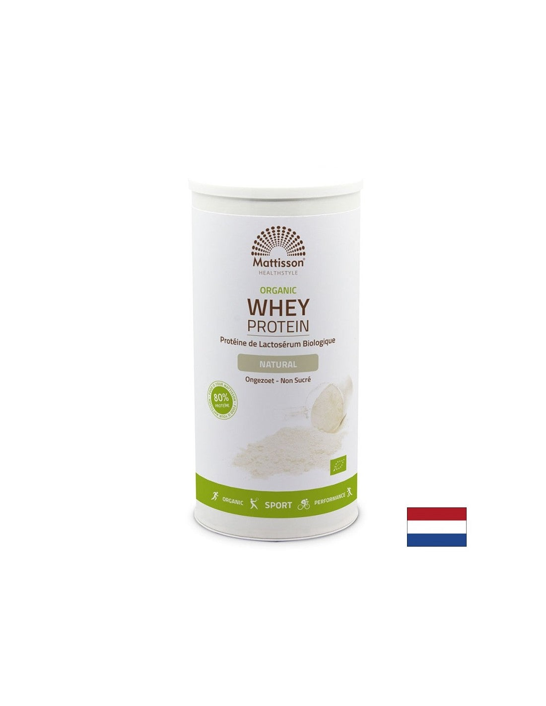 Bio de protéines de lactosérum, 450 g de poudre (non savouré)
