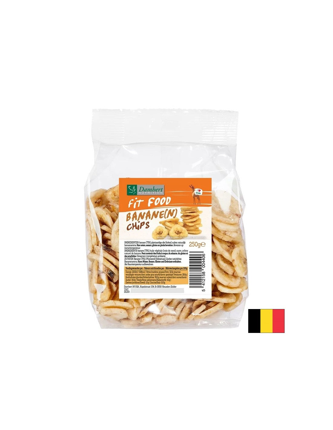 Chips de banane séchés, 250 g
