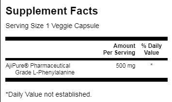 Ajipure L-phénylalanine 60 capsules