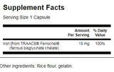 Albion chélé ferrochel fer 18 mg 180 capsules