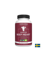 Cœur de bœuf issu d'animaux nourris à l'herbe (biologique), 180 capsules <tc>Nordic Kings</tc>