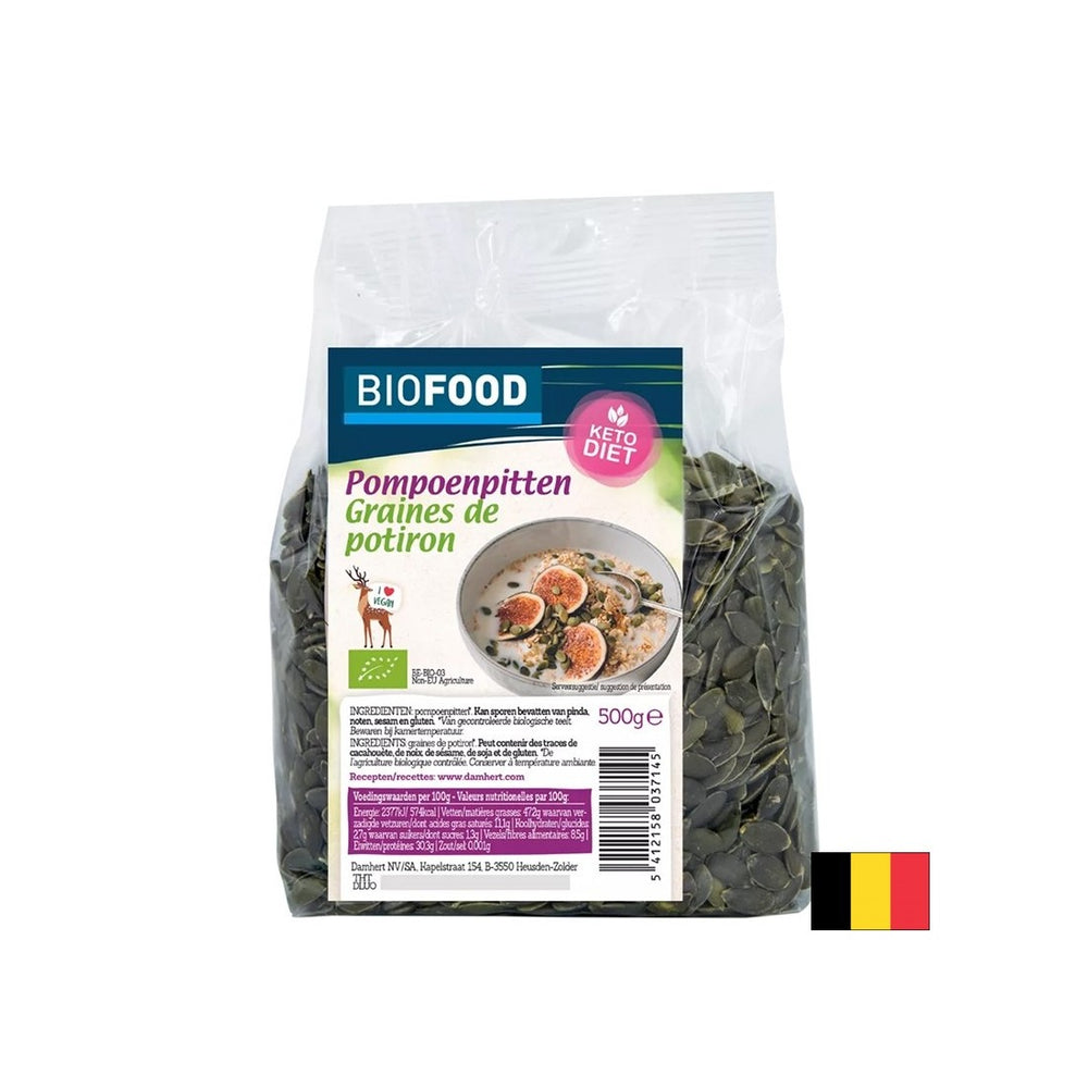 Graines de citrouille biologiques, 500 g