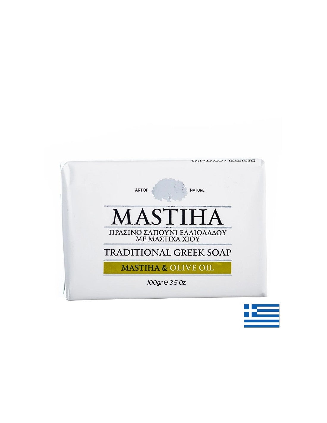 Savon grec traditionnel avec <tc>Mastiha</tc> et huile d'olive, 100 g <tc>Mastiha</tc>
