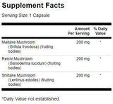 Complexe de champignons triples 600 mg - 60 capsules