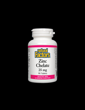 Zinc Chelate/ Zinc (chelate) 25 mg x 90 tablets Natural Factors - Nutra Best Europe