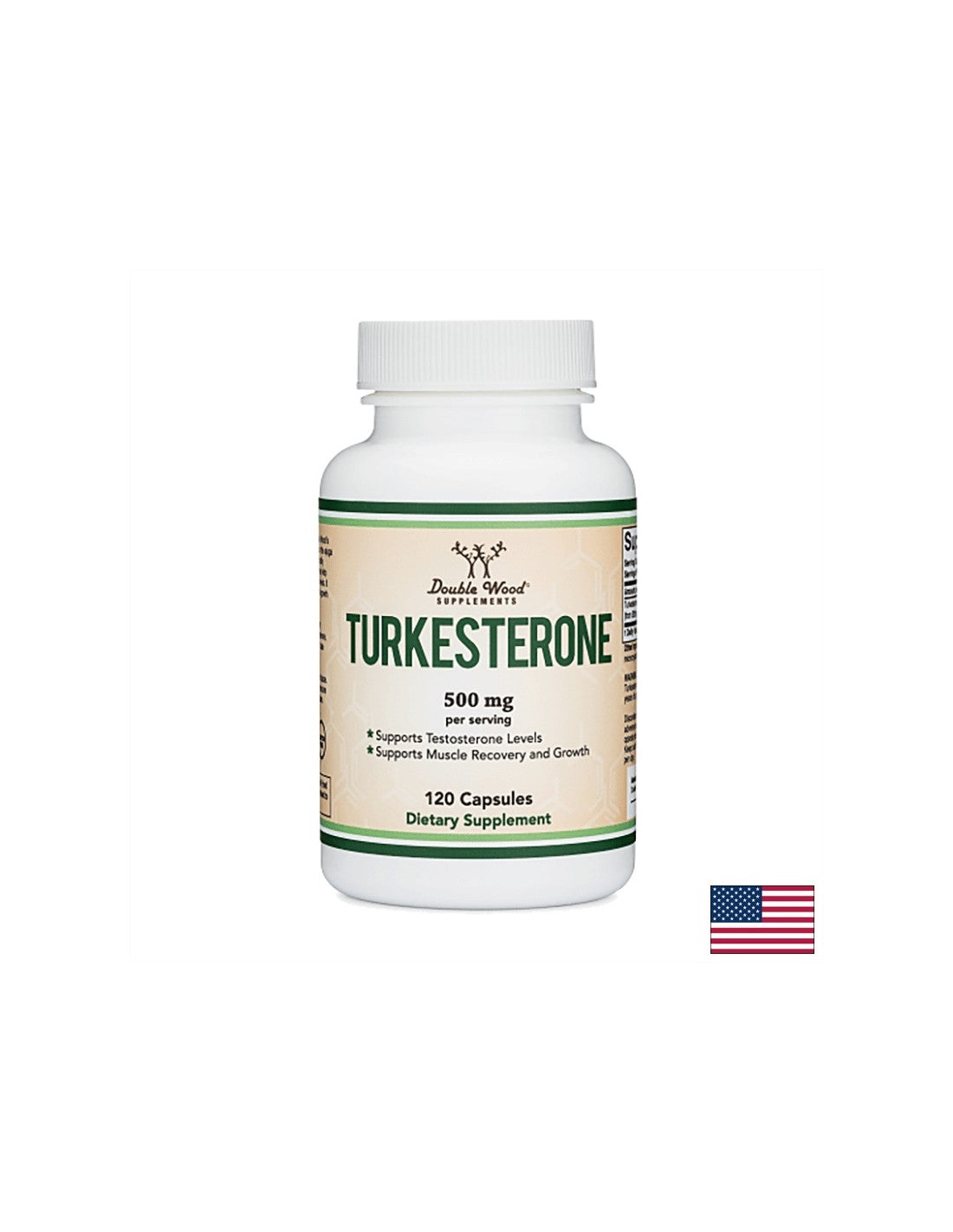 Turkestéron, 500 mg, 120 gélules <tc>Double Wood</tc>