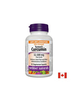 Curcuma Curcumine Ultra Fort/Curcuma et poivre noir, 32 500 mg, 30 capsules <tc>Webber Naturals</tc>