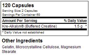 Capsules kre-alcalyn 120