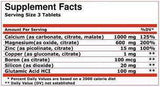 Magnésium de zinc de calcium - 100 comprimés