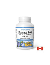 Pour soutenir l'immunité, la vision et la fonction cérébrale - Ultime Omega 3-6-9, 1200 mg x 90 SoftGel Capsules