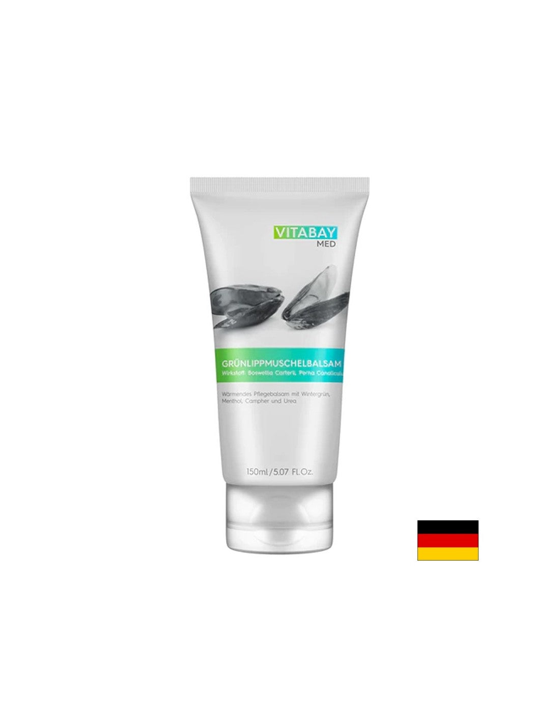 Les os de soutien, les articulations et les muscles - baume de moules aux lèvres vertes et d'huiles essentielles, 150 ml