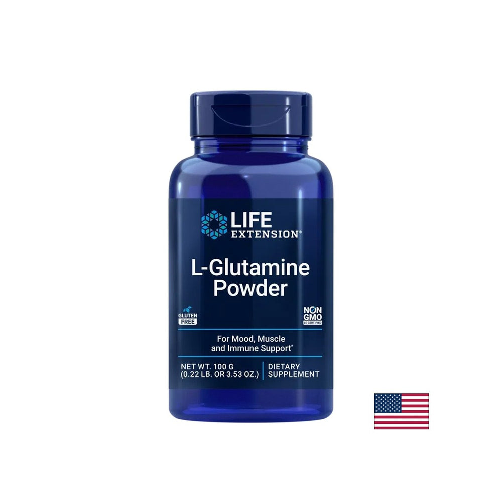 Pour soutenir les muscles et la fonction intestinale - L-glutamine, 100 g de poudre