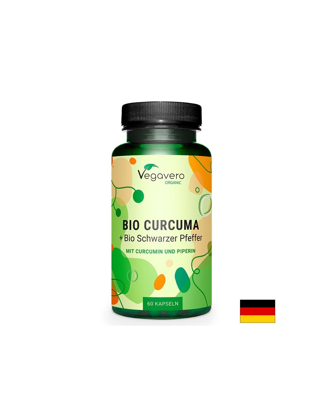 Pour soutenir les articulations et une bonne digestion - Curcuma + Poivre noir BIO, 400 mg x 60 gélules <tc>Vegavero</tc>