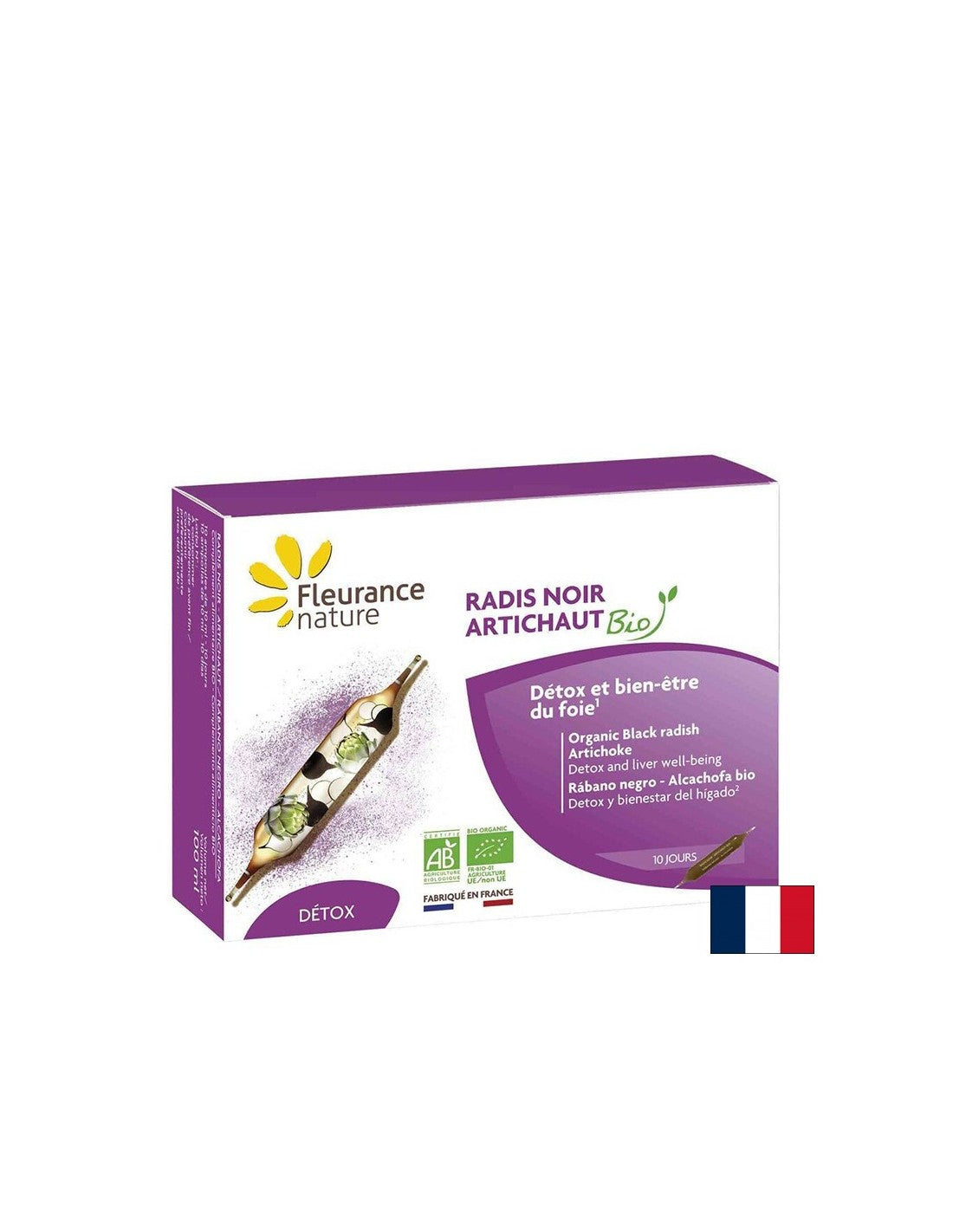Pour soutenir la bile et le foie - Black Currip + Artichaut Bio, 10 Ampoules Folands Nature