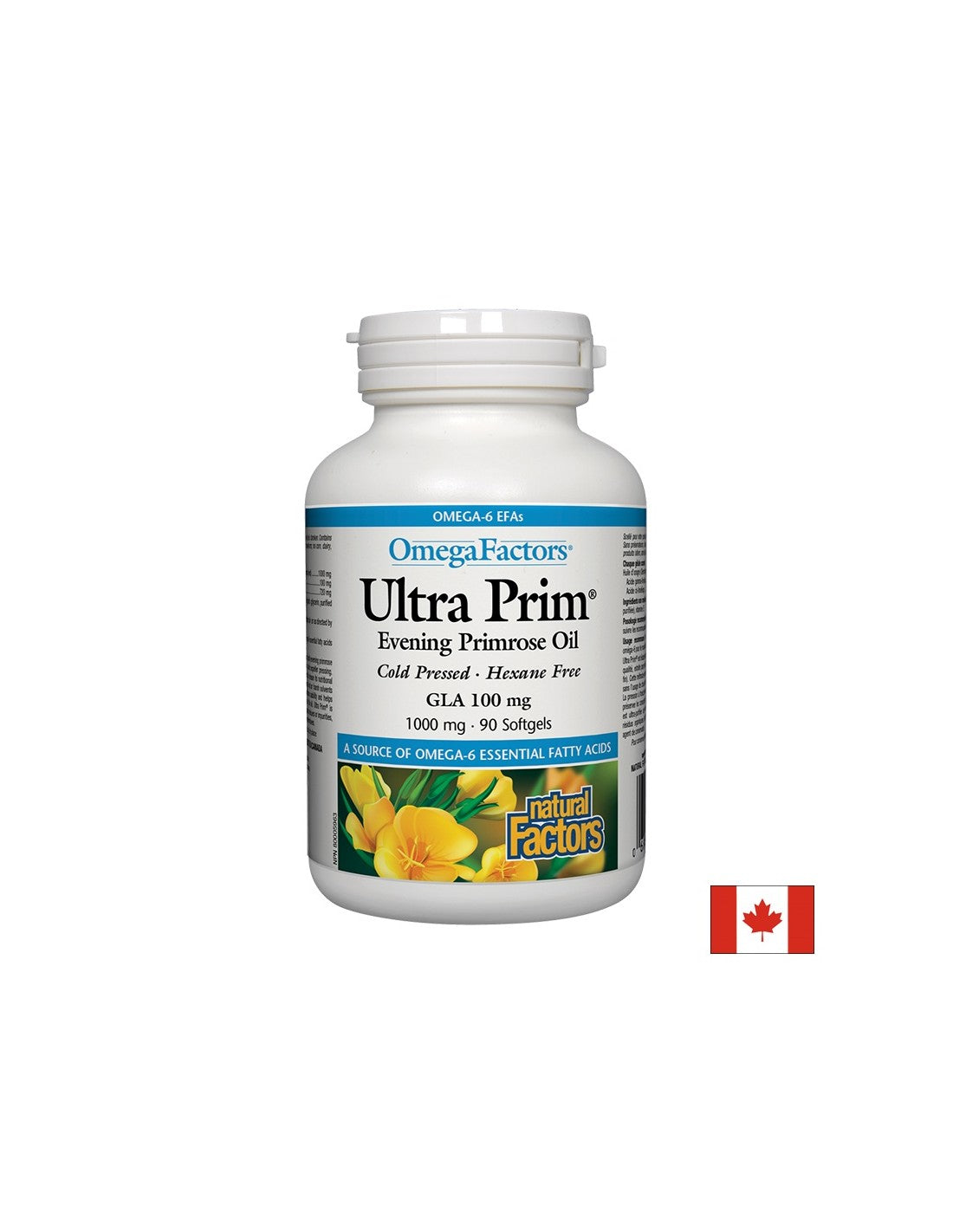 Ultra Prim Evening Primrose Huile 1000 mg - 90 capsules de gel
