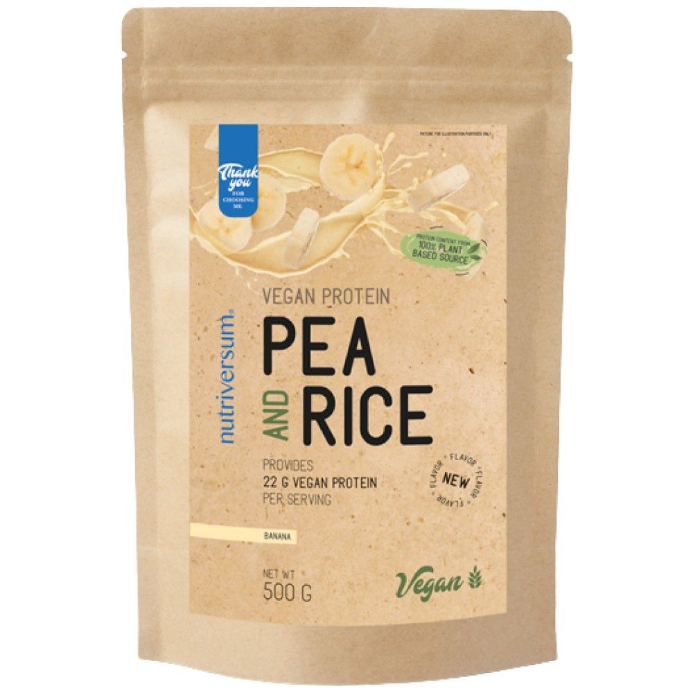 Protéine végétalienne | Pois et riz - 500 grammes