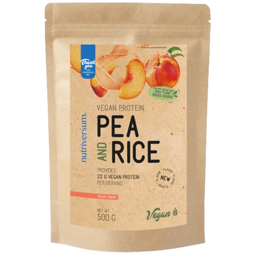 Protéine végétalienne | Pois et riz - 500 grammes