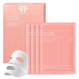Masque facial coréen avec bio-collagène, acide hyaluronique, céramides et peptides - 1 boîte (4 pièces)