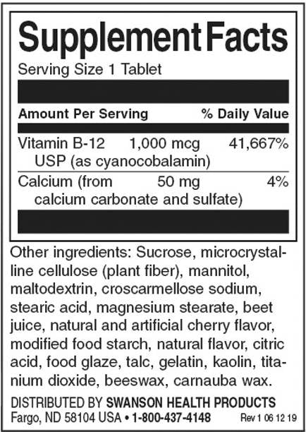 Triple action B-12 1000 MCG - 90 comprimés