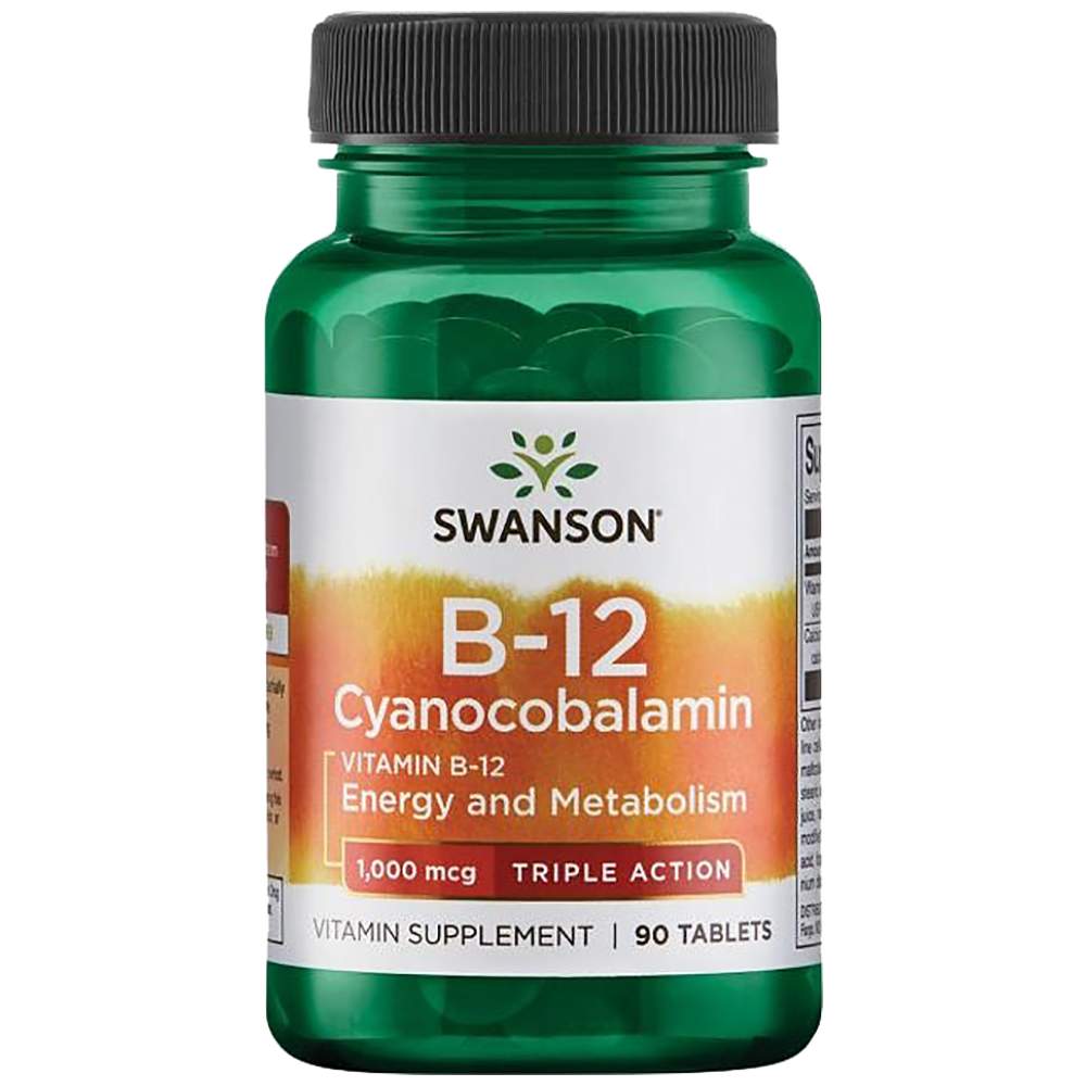Triple action B-12 1000 MCG - 90 comprimés