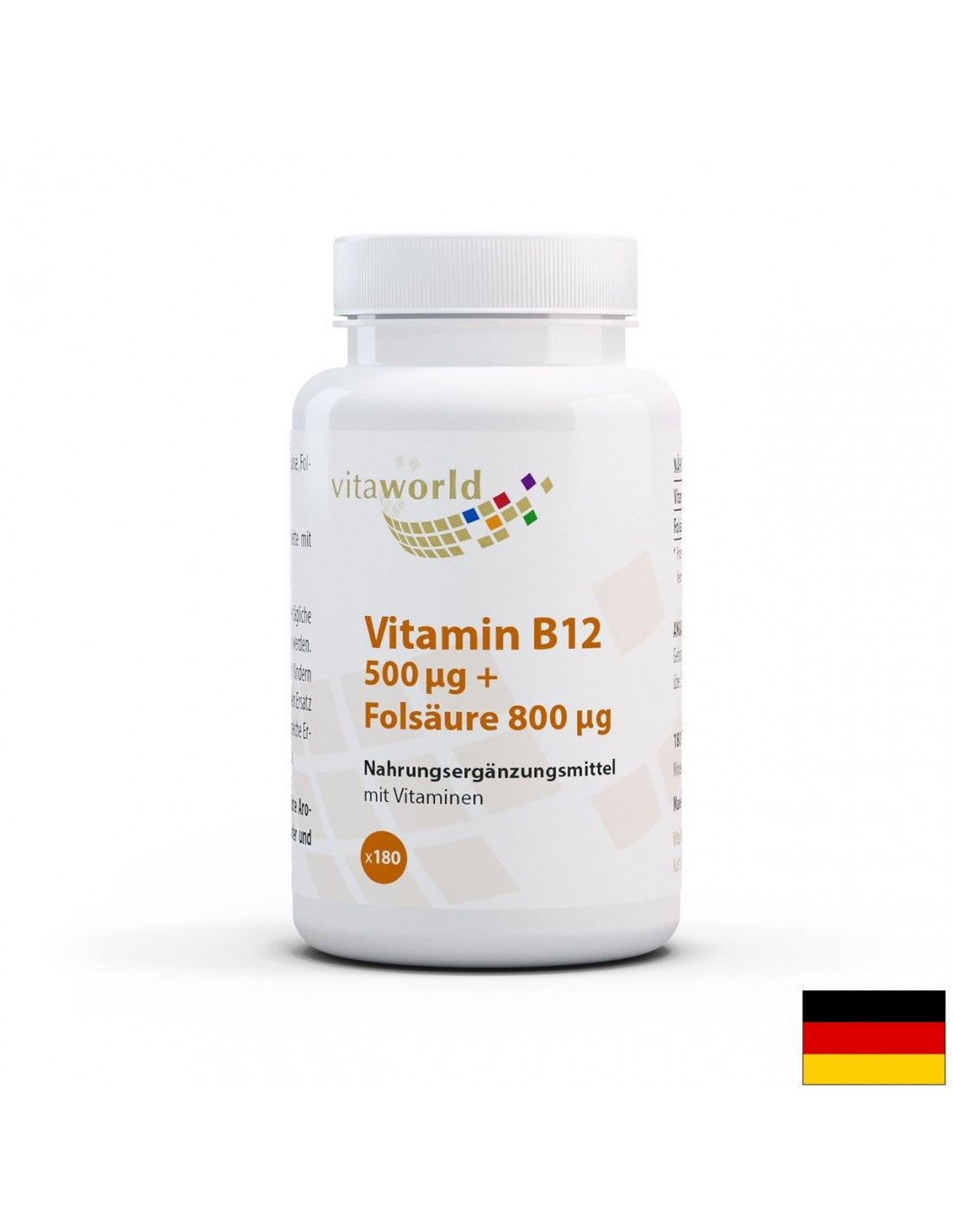 Vitamine B12 + Folsäure/Vitamine B12 + Acide folique, 180 comprimés