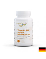 Vitamine B12 + Folsäure/Vitamine B12 + Acide folique, 180 comprimés