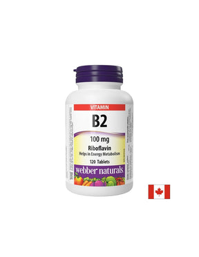 Витамин B2 (рибофлавин) - За енергия и здрава кожа, 100 mg х 120 таблетки - Nutra Best Europe