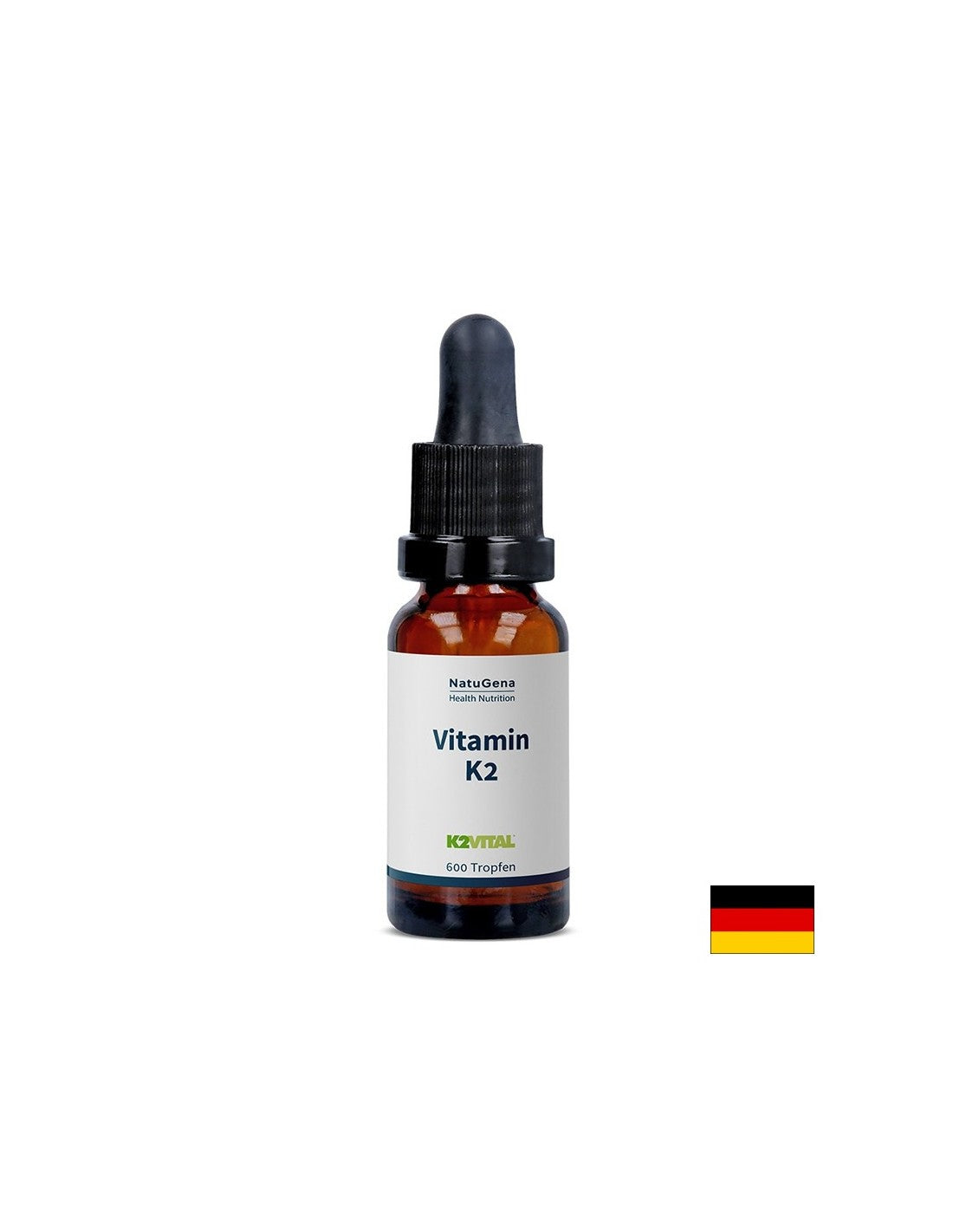 Vitamine K2 (Menaquinone MK-7) - Santé des os et équilibre du calcium, 20 ml de gouttes, 75 doses