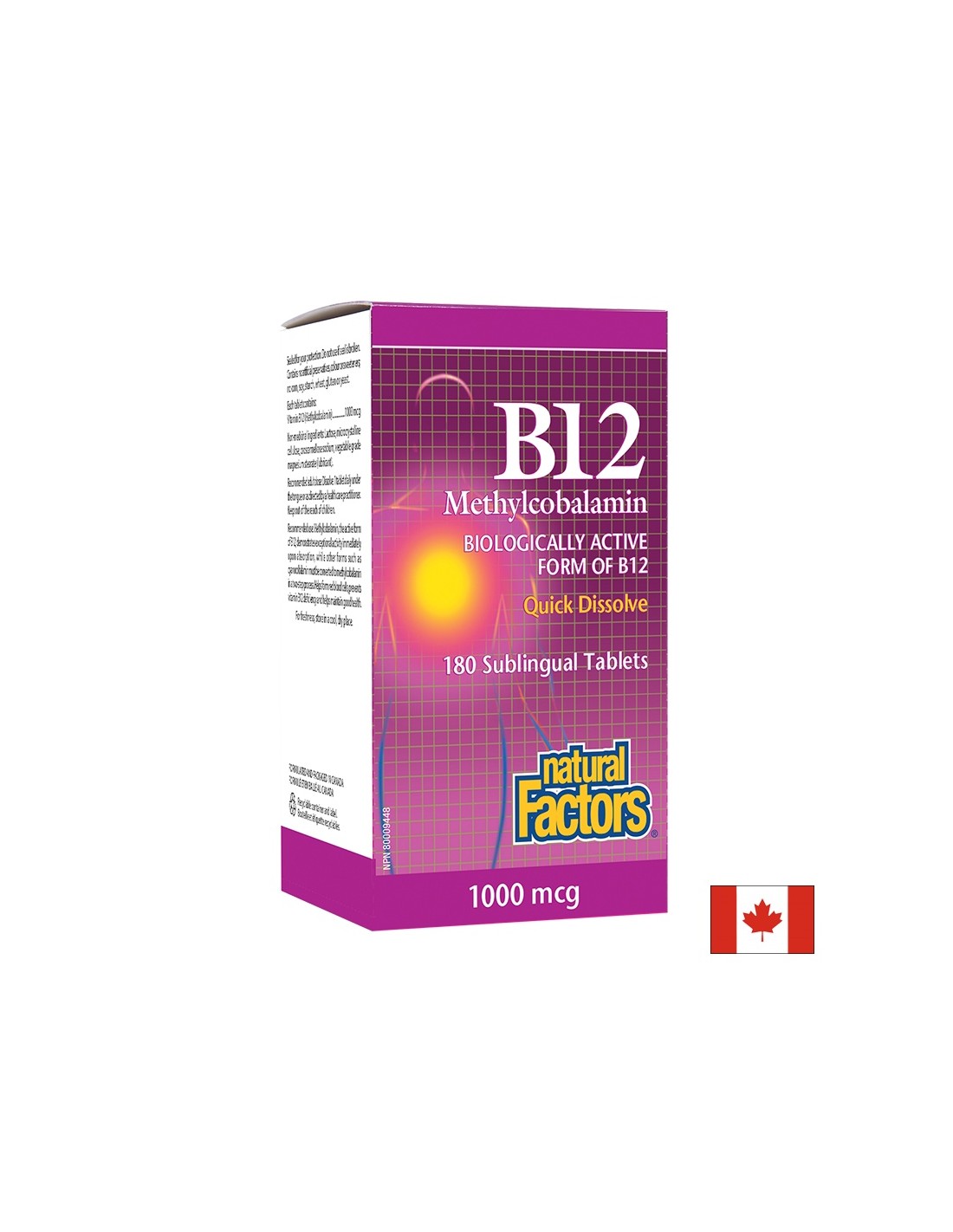 B12 méthylcobalamine 1000 mcg - 180 comprimés sublinguaux