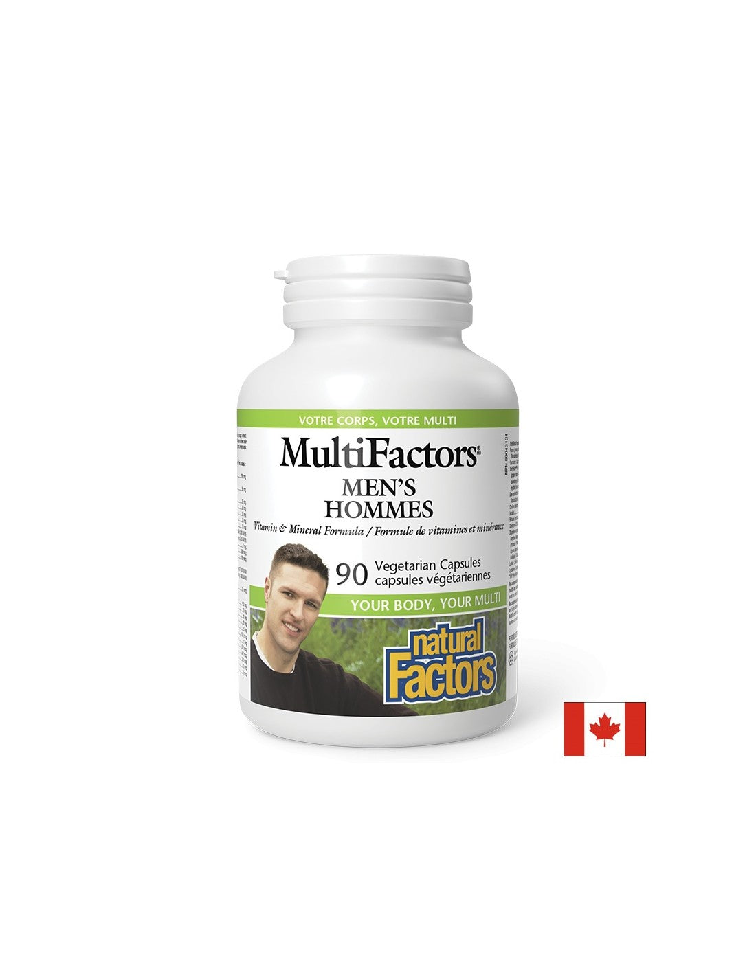 Vitamines et minéraux MultiFactors pour hommes, 90 capsules V <tc>Natural Factors</tc>