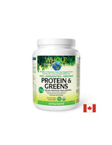 Whole Earth and Sea® 100 protéines organiques fermentées et légumes verts (non savoureux), 640 g de poudre