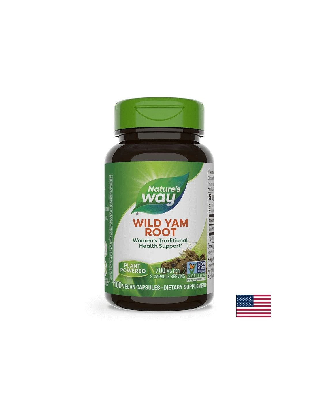 Racine d'igname sauvage 425 mg - 100 capsules