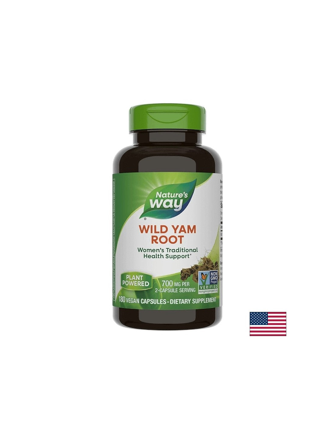 Racine d'igname sauvage 425 mg - 180 capsules