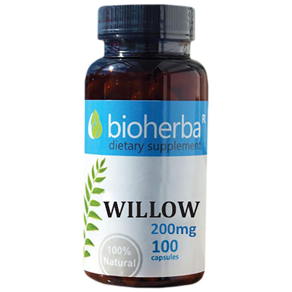 Capsules de saule 200 mg 100