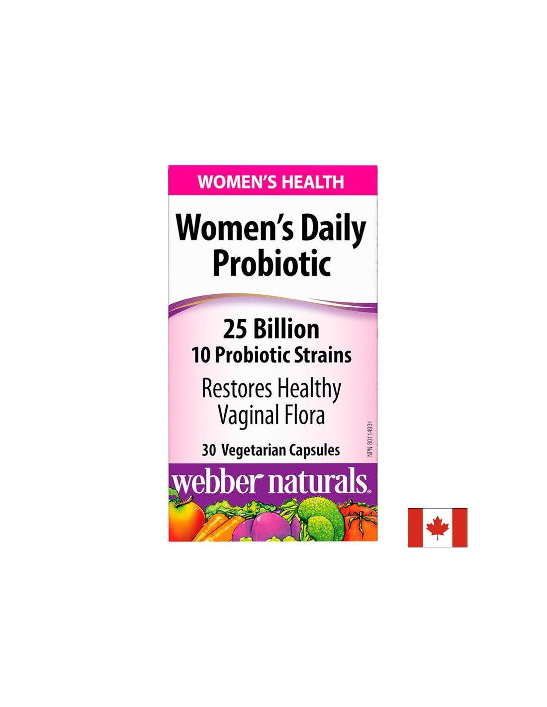 Probiotique quotidienne des femmes - Probiotique pour les femmes 25 milliards de probiotiques actifs, 10 souches, 30 capsules