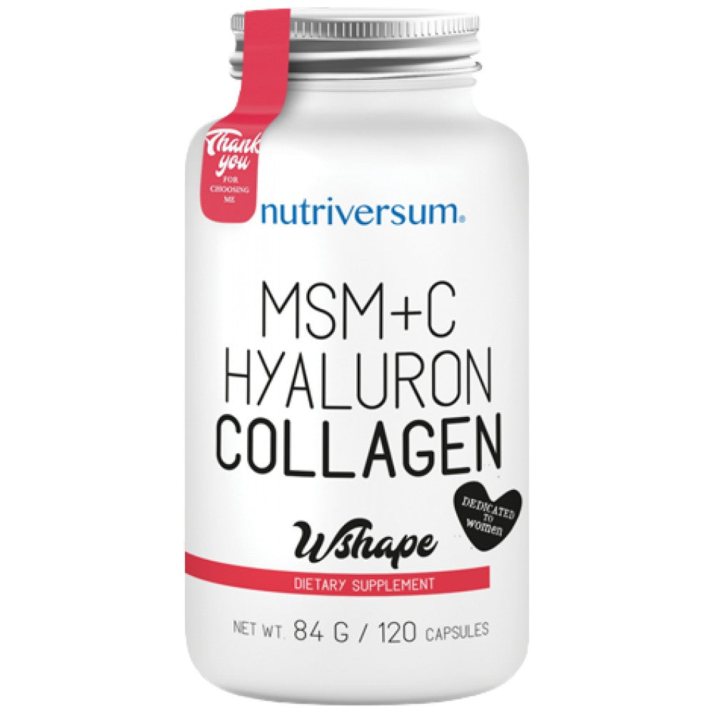 Collagène, Hyaluron, MSM + Vitamine C - 120 capsules