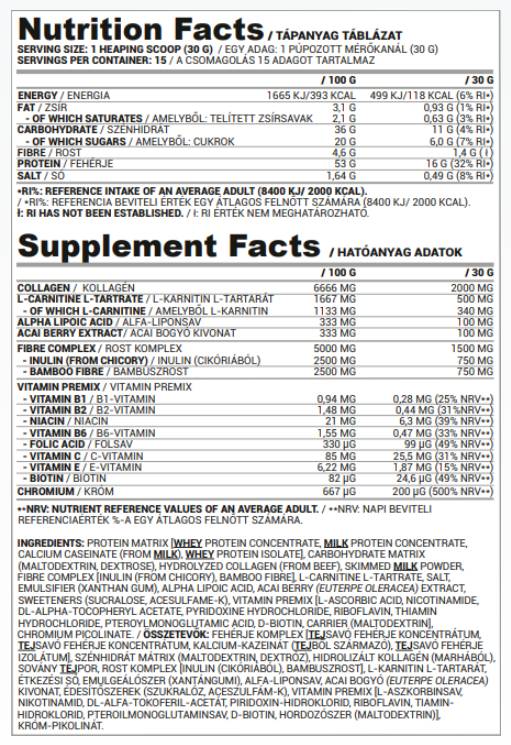 Shake | Shake de protéine de combustion des graisses pour les femmes - 450 grammes