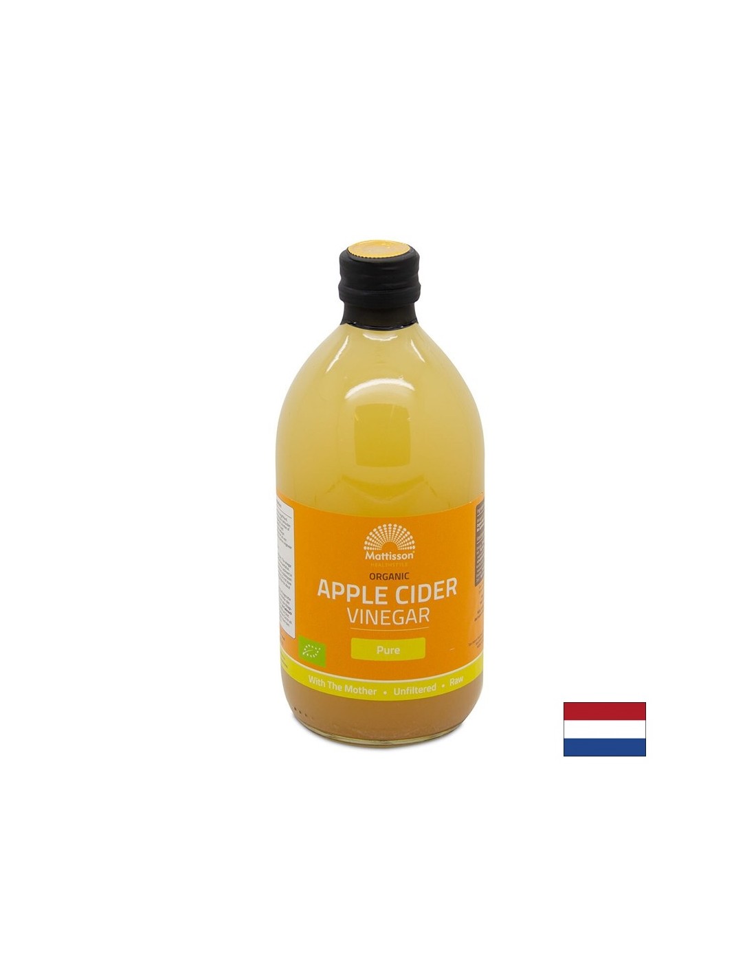 Vinaigre de cidre de pomme biologique, 500 ml <tc>Mattisson Healthstyle</tc>