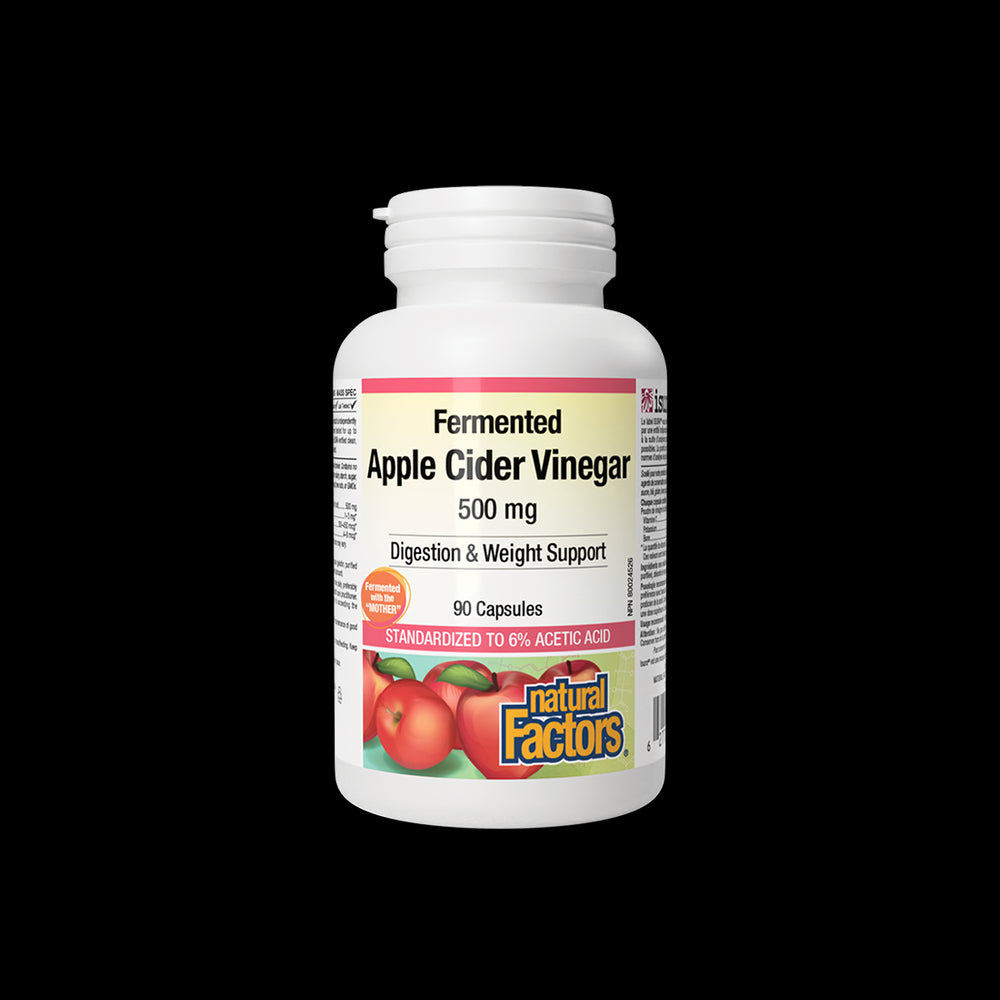 Vinaigre de cidre de pomme 500 mg x 90 capsules <tc>Natural Factors</tc>