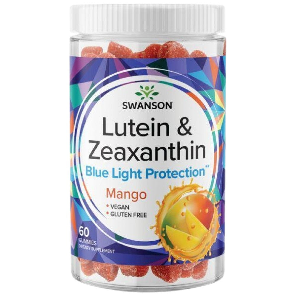 Lutein & Zeaxanthin Gummies | Mangue - 60 comprimés à croquer