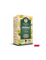 Thé vert avec bio de la barre de barbarie, 25 sacs filtrants