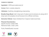 Huile de cèdre | 100% pur Juniperus Virginiana - 30 ml