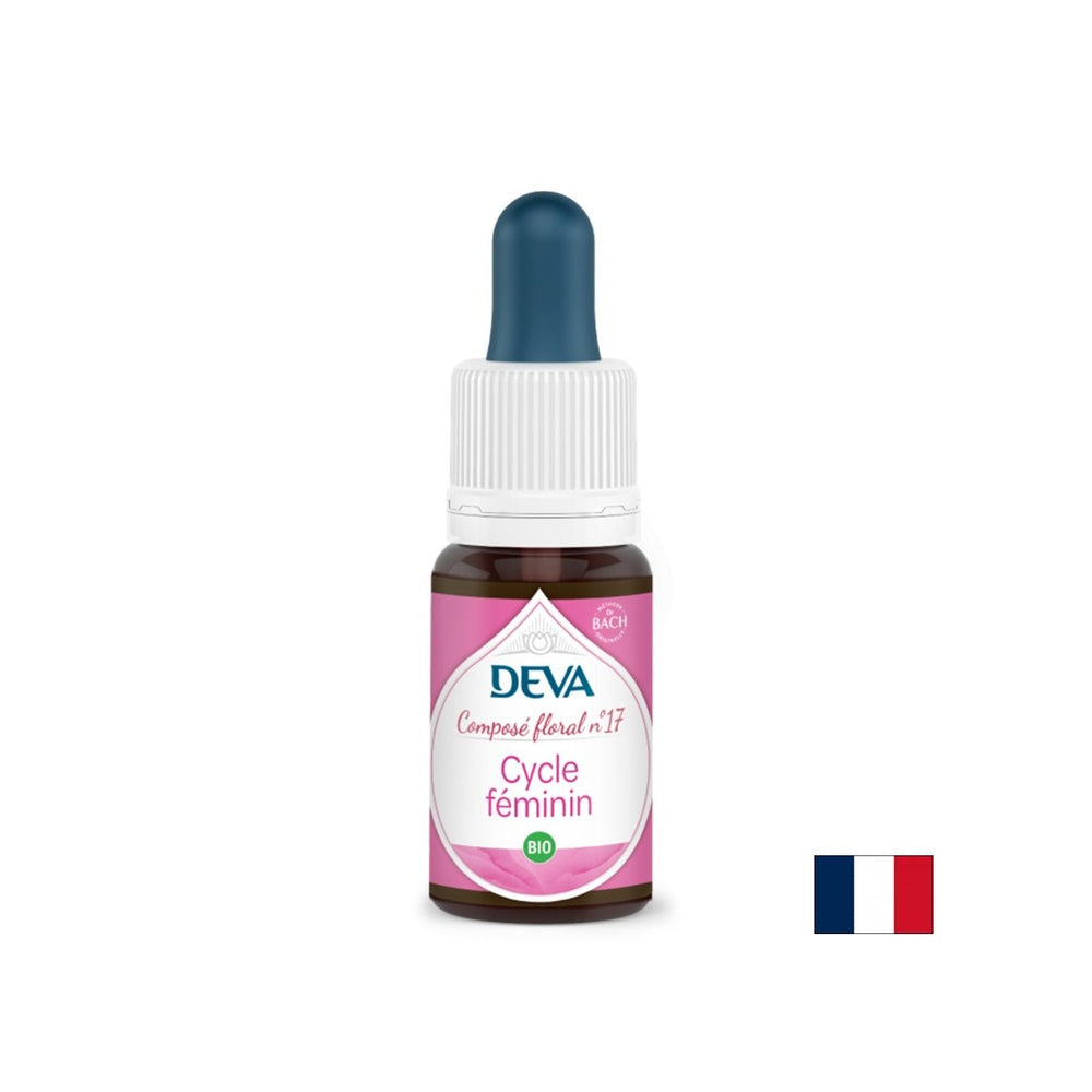 Cycle féminin, essence florale, bachs, 15 ml