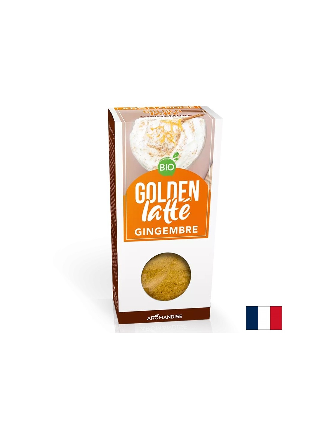 Latte doré avec curcuma et gingembre, boisson instantanée, 60 g
