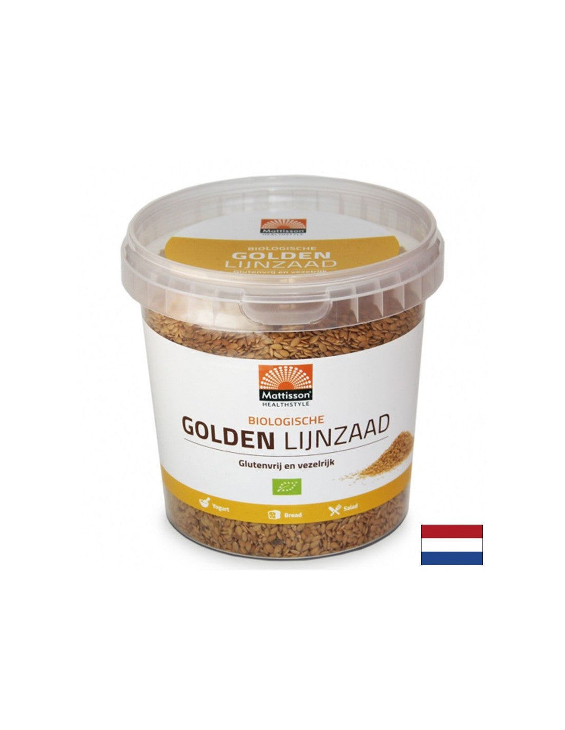 Organique de graines de lin en or, 500 g